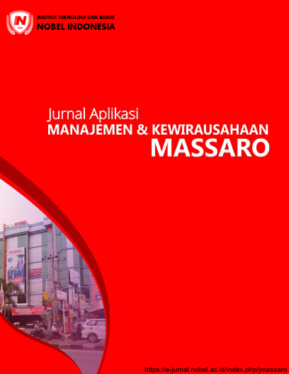 					View Vol. 7 No. 1 (2025):  Jurnal Aplikasi Manajemen & Kewirausahaan MASSARO
				